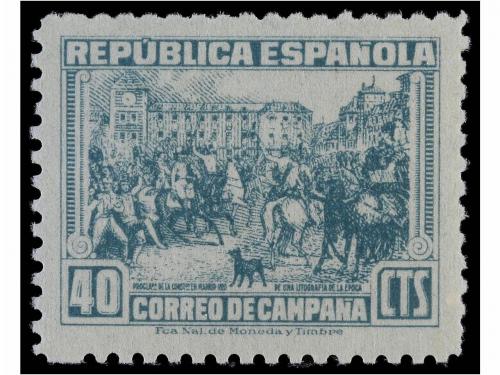 ** ESPAÑA. Ed. NE 46/55. 1939. CORREO DE CAMPAÑA. Serie comp