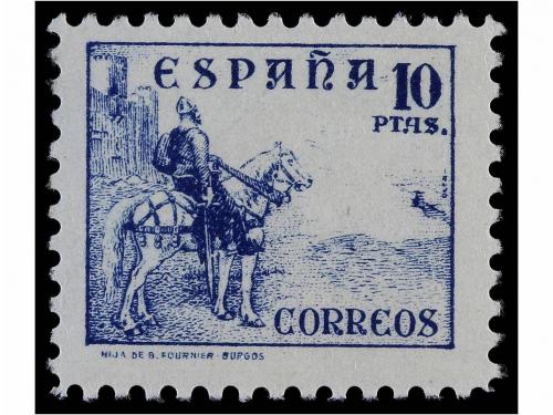 ** ESPAÑA. Ed. 814/31. 1937-40. CIFRAS, CID e ISABEL. Serie 