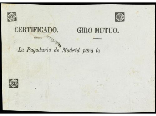 ✉ ESPAÑA: FRANQUICIAS MILITARES. 1857. USADO AL DORSO. Impre
