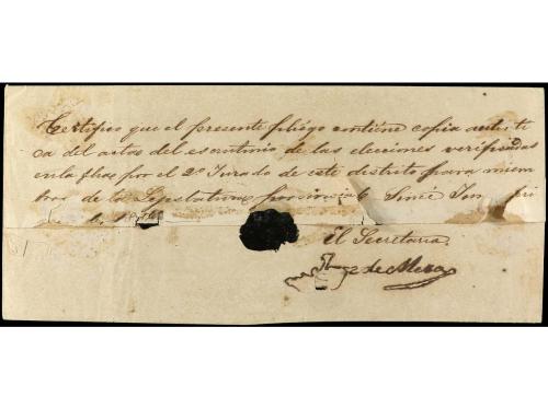 ✉ COLOMBIA. 1858 (16 junio). Pliego completo certificado de 