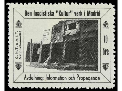 ESPAÑA GUERRA CIVIL. VIÑETAS. DEN FASCISTISKA "KULTUR" VERK 