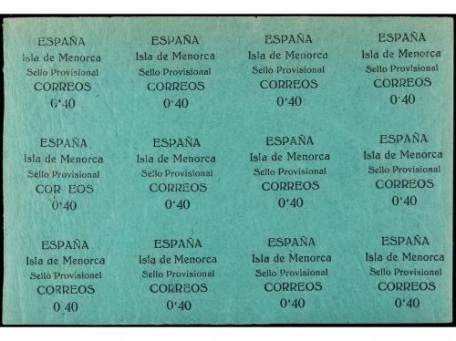 ** ESPAÑA E. LOCALES PATRIOTICAS: MENORCA. Ed. 1/2 (12). Hoj