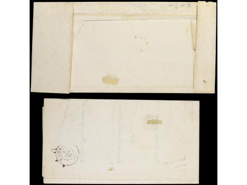 ✉ CUBA. Ant. 19. 1870. Dos cartas circuladas con la mitad de
