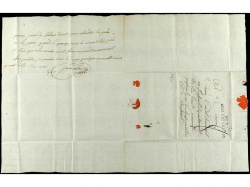 ✉ SUIZA. 1801. Carta completa con texto circulada a FRANCIA.