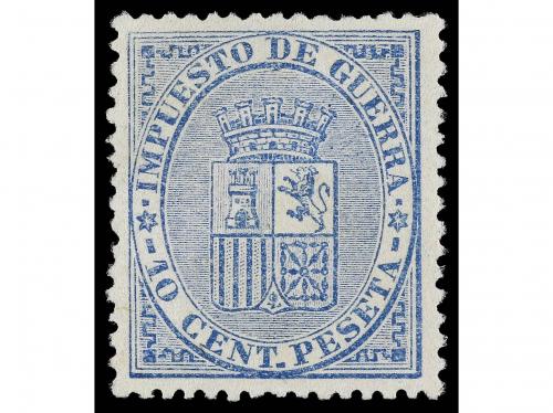 (*) ESPAÑA. Ed. 141/2. 5 cts. negro y 10 cts. azul. Muy bien
