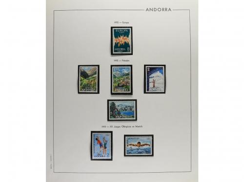 LOTES y COLECCIONES. ANDORRA ESPAÑOLA. Colección en álbum Ed