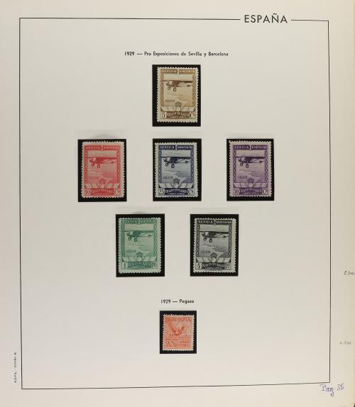 LOTES y COLECCIONES. ESPAÑA. Colección de 1900 a 1938 en álb