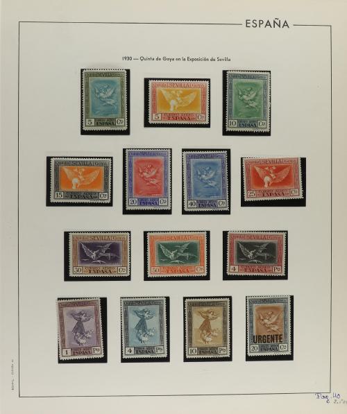 LOTES y COLECCIONES. ESPAÑA. Colección de 1900 a 1938 en álb