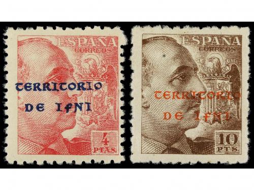 * COLONIAS ESPAÑOLAS: IFNI. Ed. 1/15. 1941-2. SOBRECARGADOS.