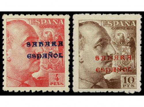 * COLONIAS ESPAÑOLAS: SAHARA. Ed. 48/62. 1941. SOBRECARGADOS