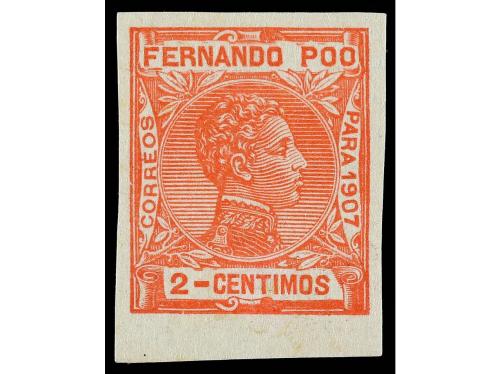 * COLONIAS ESPAÑOLAS: FERNANDO POO. Ed. 153s. 2 cts. rosa SI