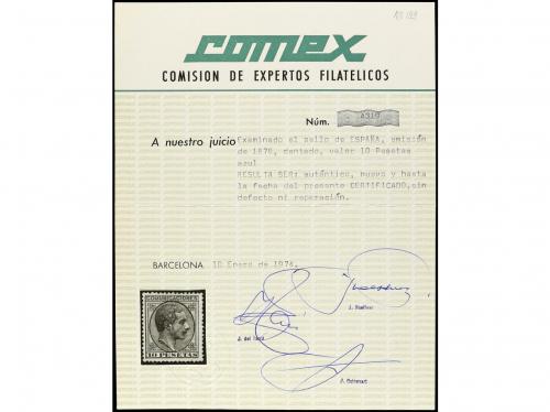 (*) ESPAÑA. Ed. 199. 10 pesetas azul. MAGNÍFICO EJEMPLAR. Ce