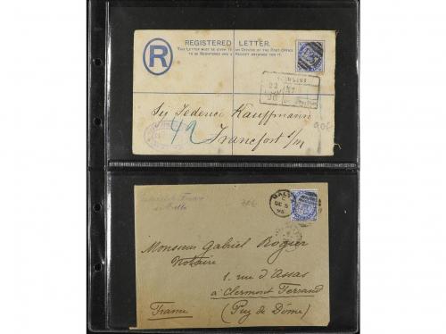 ✉ MALTA. 1880-1930. CONJUNTO de 27 cartas y tarjetas. Divers