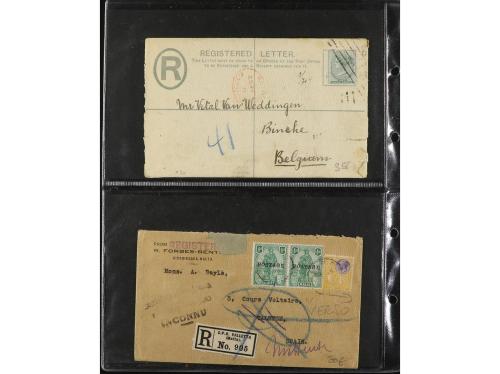 ✉ MALTA. 1880-1930. CONJUNTO de 27 cartas y tarjetas. Divers