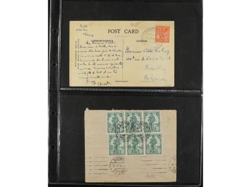 ✉ MALTA. 1880-1930. CONJUNTO de 27 cartas y tarjetas. Divers