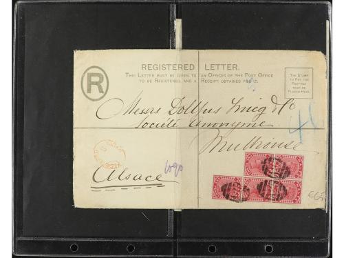 ✉ MALTA. 1880-1930. CONJUNTO de 27 cartas y tarjetas. Divers