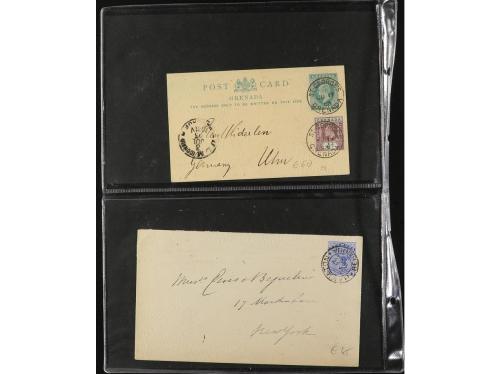 ✉ COLONIAS INGLESAS. 1843-1930. CARIBE. CONJUNTO de 23 carta