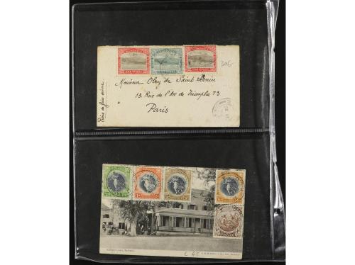 ✉ COLONIAS INGLESAS. 1843-1930. CARIBE. CONJUNTO de 23 carta