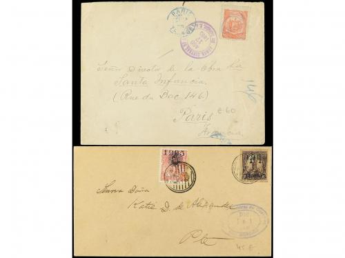✉ SALVADOR. 1880-1920. Conjunto de 18 cartas. Diversos franq