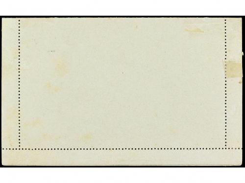 ✉ CONGO FRANCES. 1891. Entero Postal de 15 cts. azul circula