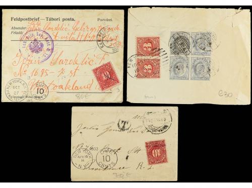 ✉ ESTADOS UNIDOS. 1880-1920. Conjunto de 7 cartas con sellos