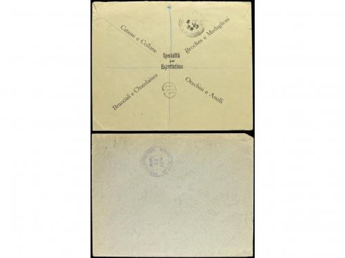 ✉ REPUBLICA DOMINICANA. 1907-14. Dos cartas circuladas a Fra