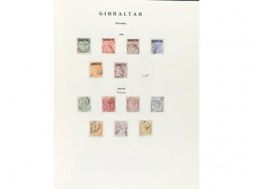 LOTES y COLECCIONES. GIBRALTAR - IRLANDA. Colección en álbum