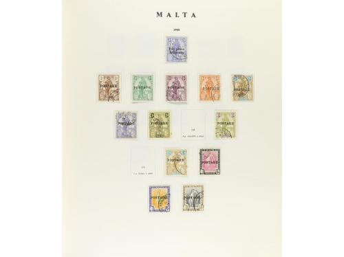 LOTES y COLECCIONES. MALTA. Colección en álbum Philos de 187