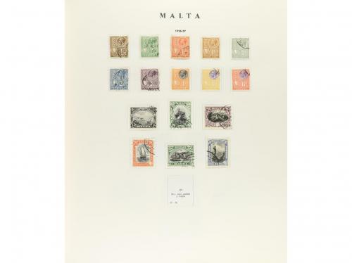 LOTES y COLECCIONES. MALTA. Colección en álbum Philos de 187