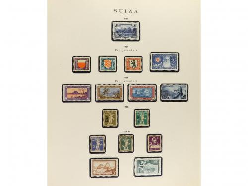 LOTES y COLECCIONES. SUIZA. Colección en álbum de 1854 a 197