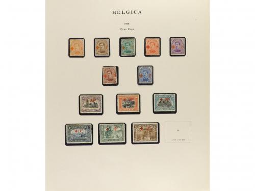 LOTES y COLECCIONES. BÉLGICA. Colección en 2 álbumes de 1849
