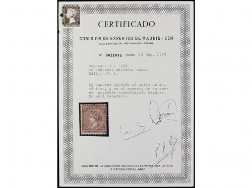 * COLONIAS ESPAÑOLAS: FERNANDO POO. Ed. 1. 20 cts. de escudo