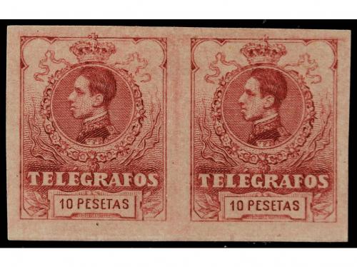 (*) ESPAÑA: TELEGRAFOS. Ed. 47/54s sin 53. SERIE sin el 4 pt