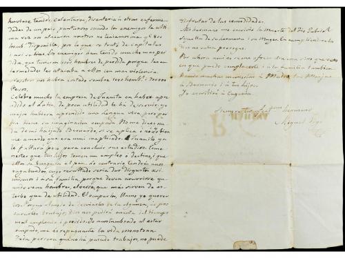 ✉ MEXICO. 1829. EXPEDICIÓN ESPAÑOLA A MÉXICO. Carta escrita