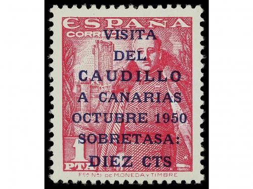 * ESPAÑA. Ed. 1083A/B. CANARIAS CORREO I TIRADA. 2 valores. 