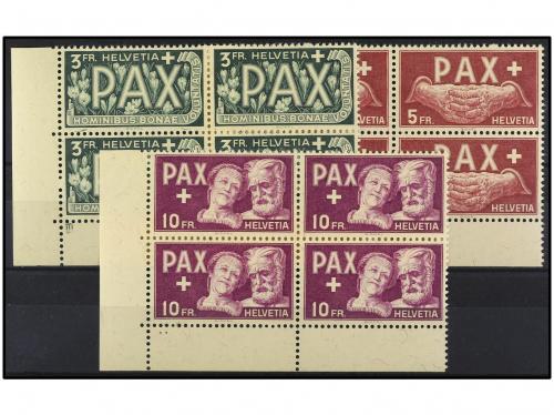 **/* SUIZA. Yv. 405/14 (4). 1945-PAX. SERIE COMPLETA. 13 val