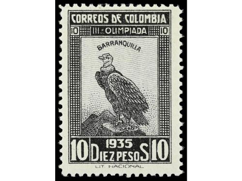 * COLOMBIA. Yv. 274/89. 1935. SERIE COMPLETA. 16 valores. Ju