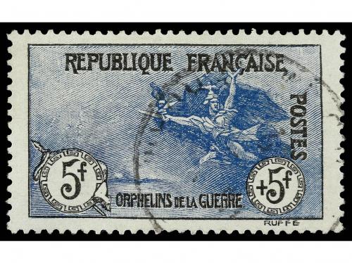 ° FRANCIA. Yv. 153/5. 1917-8. 50 céntimos, 1 y 5 Francos. Hu