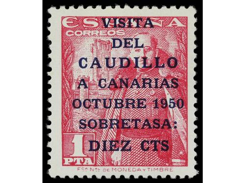 ** ESPAÑA. Ed. 1083A/B. CANARIAS CORREO I TIRADA. 2 valores.