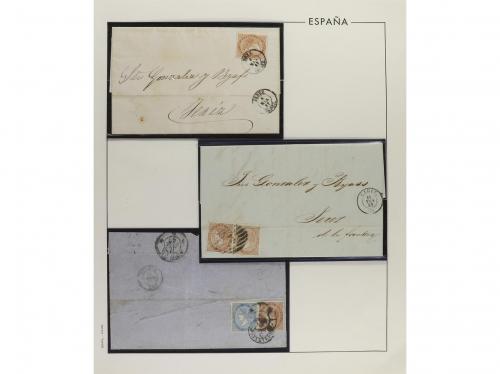 LOTES y COLECCIONES. 1850-1868. ESPAÑA. ISABEL II. Colección