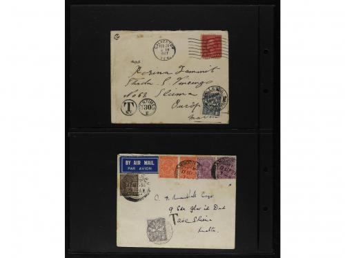 ✉ MALTA. 1839-1930. Lot of 12 covers. 