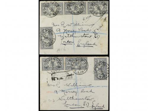 ✉ NUEVAS HEBRIDAS. 1911-1932. Lot of 6 covers with diverse