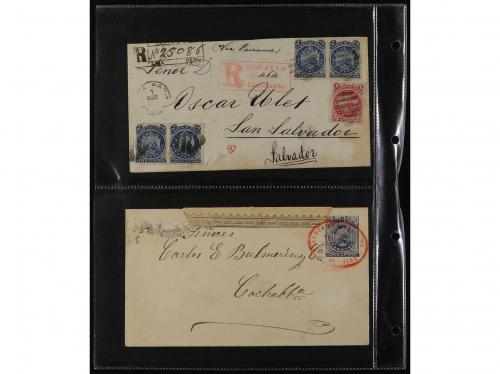 ✉ BOLIVIA. 1880-1910. Lot of 23 covers. 