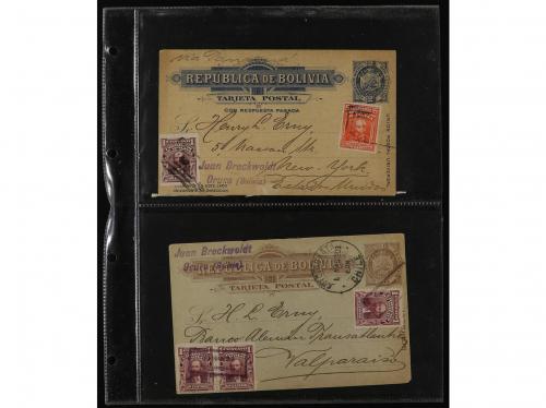 ✉ BOLIVIA. 1880-1910. Lot of 23 covers. 
