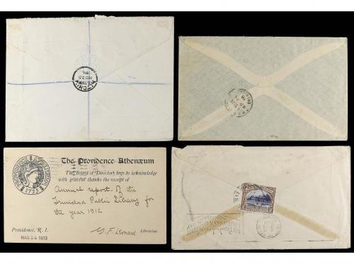 ✉ TRINIDAD. 1896-1937. 4 covers, diverse frankings. 