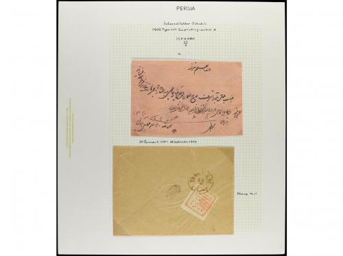 ✉ IRAN. 1902. PROVISIONAL ISSUE. 36 covers. 