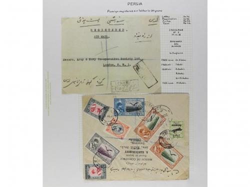 ✉ IRAN. 1928-29. Lot of 45 covers. 