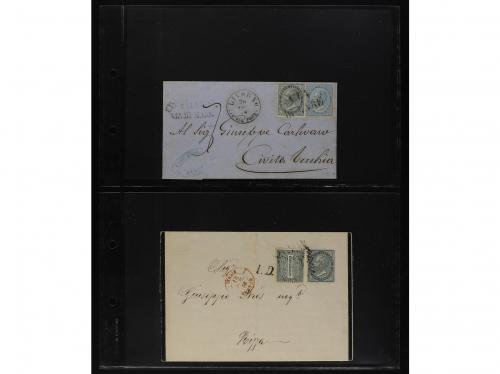 ✉ ITALIA. 1860-1894. Lot of 11 covers and cards. 