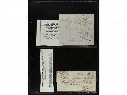 ✉ 1815-65. Lot of 19 covers. 