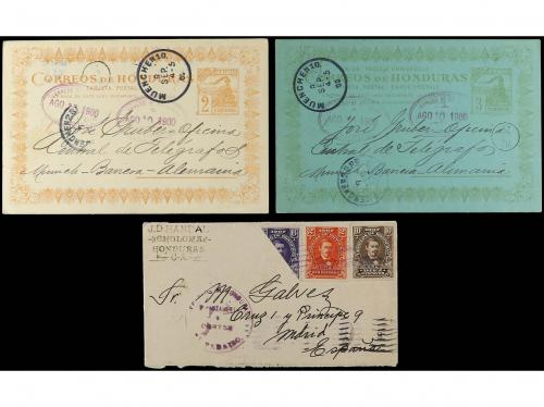 ✉ HONDURAS. 1892-1910. 6 covers and cards. 